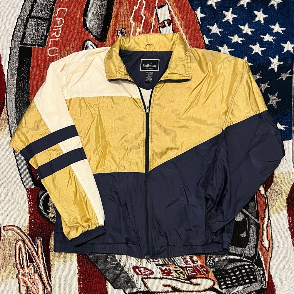 Vintage Holloway Golf Zip Up Mens Windbreaker (M)